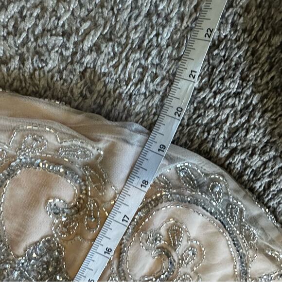 Prelude women’s dress size‎ 10 cream colored sequins - Picture 9 of 10